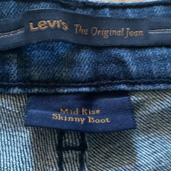 Levi’s San Francisco mid rise skinny boot jeans size 6 - Picture 3 of 5
